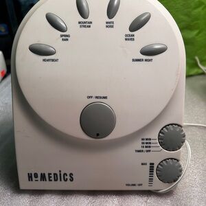 Homedics Gray and White Sound Machine